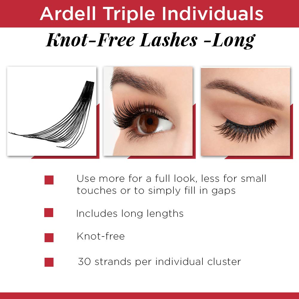 Ardell Triple Individual Lashes voluminous false lashes for bold, eye-opening volume