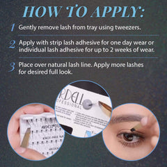 Ardell waterproof knot-free lashes stay put all day.