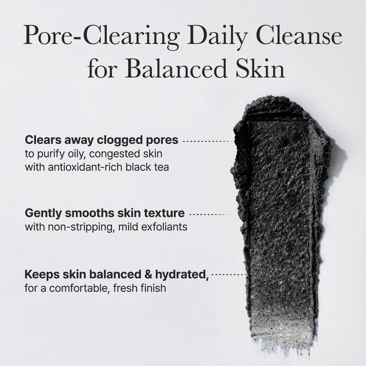 ARENCIA Pore care sebum control application close-up.