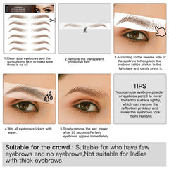 Aresvns application tips visual guides easy at-home brow application.