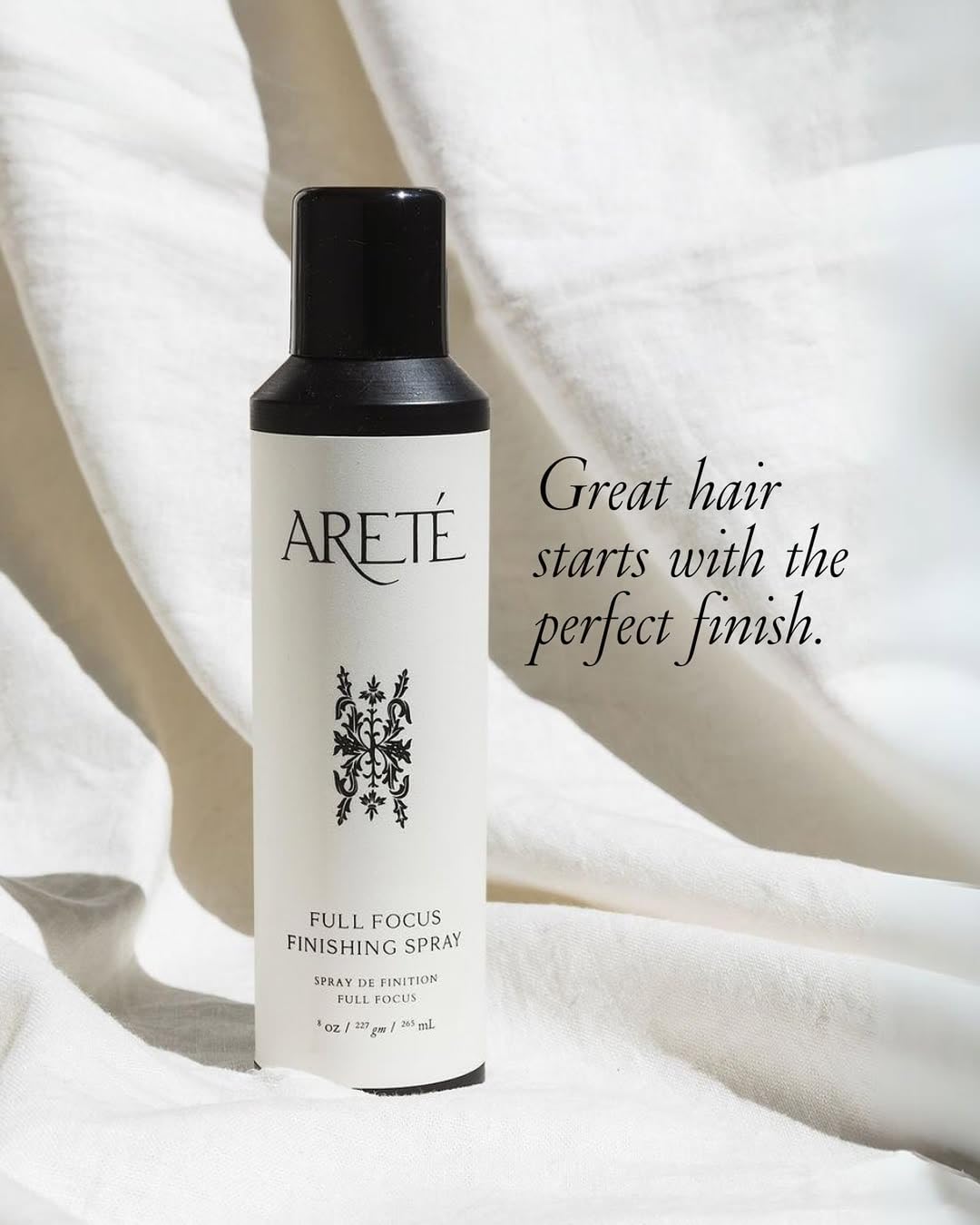 ARETÉ keeps frizz at bay for smooth, controlled styles.