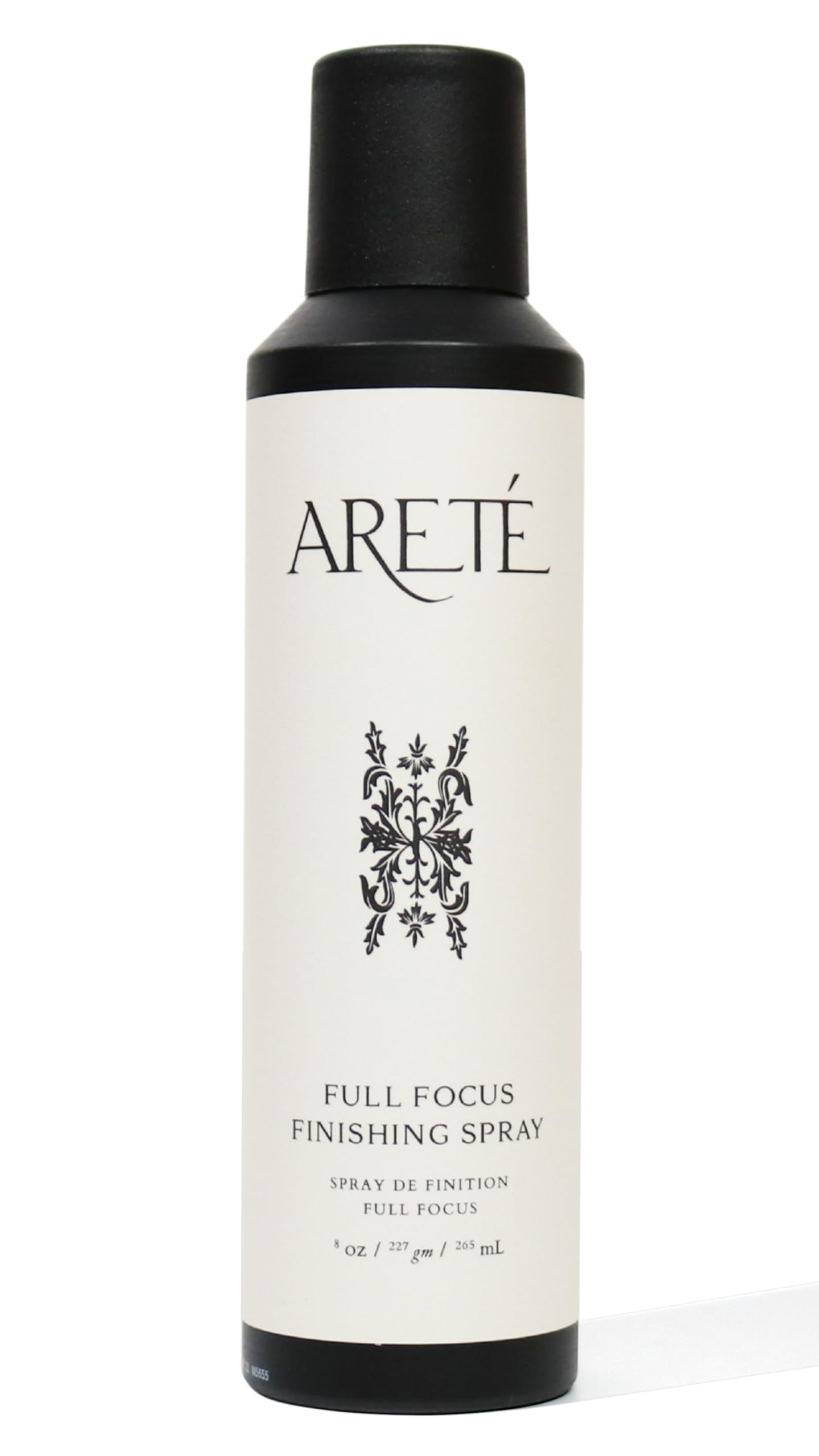ARETÉ Full Focus Finishing Spray delivers strong hold for lasting style on all hair types.