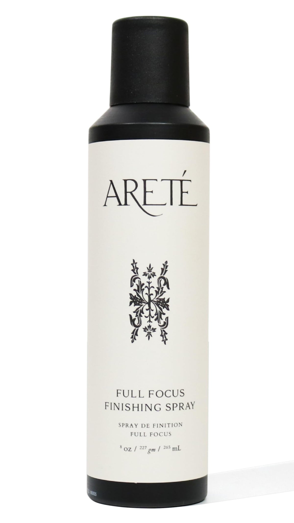 ARETÉ Full Focus Finishing Spray delivers strong hold for lasting style on all hair types.