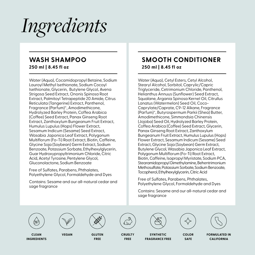 Arey Shower Duo hair strands look shinier after use