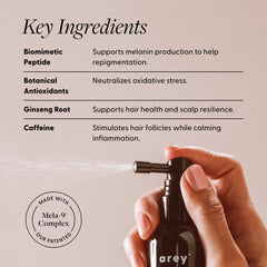 Scalp massage with Arey To The Root serum at the roots for added lift.
