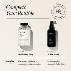 Vegan, gluten-free, cruelty-free labeling on Arey To The Root serum.