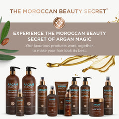 Argan Magic cruelty-free packaging with reusable bottle and clean ingredients