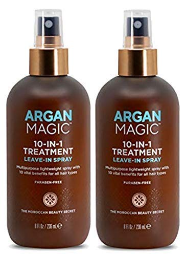 Argan Magic two-pack bottle offers convenient, affordable styling and care.