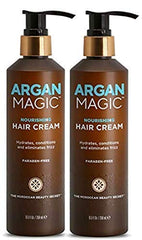 Argan Magic Nourishing Hair Cream made in USA with paraben-free, cruelty-free formula.