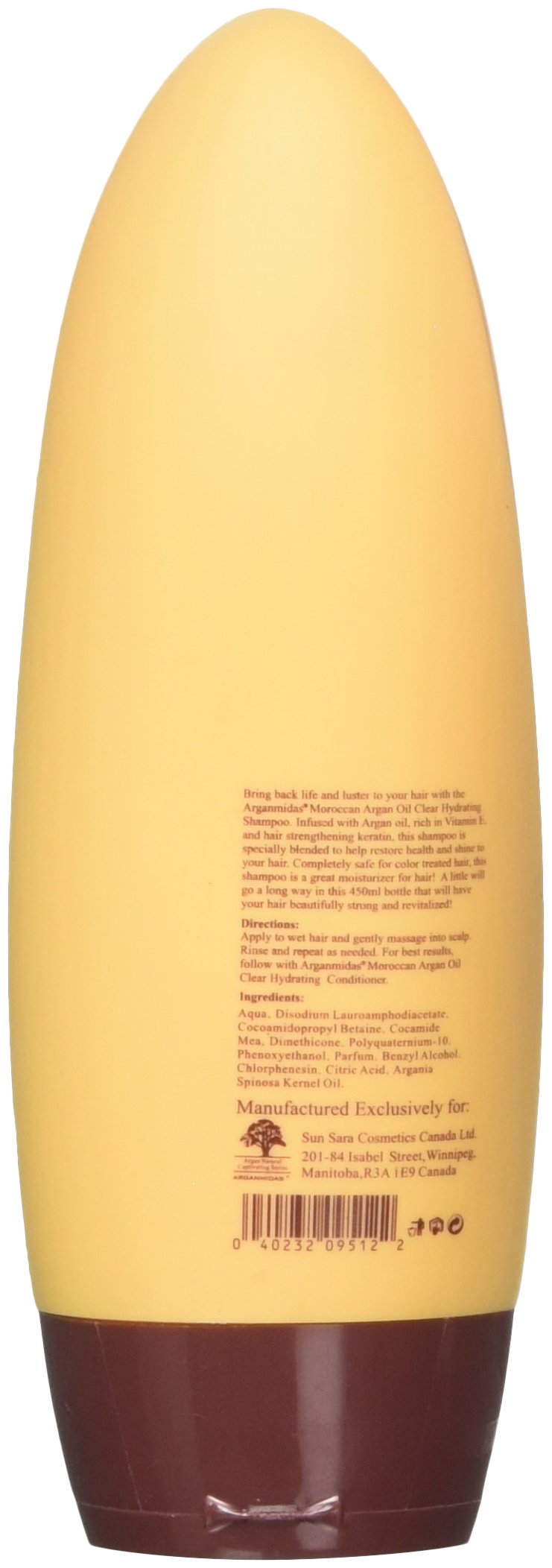 ARGANMIDAS Moroccan Oil Clear Hydrating Shampoo hair close-up shows softness and shine.