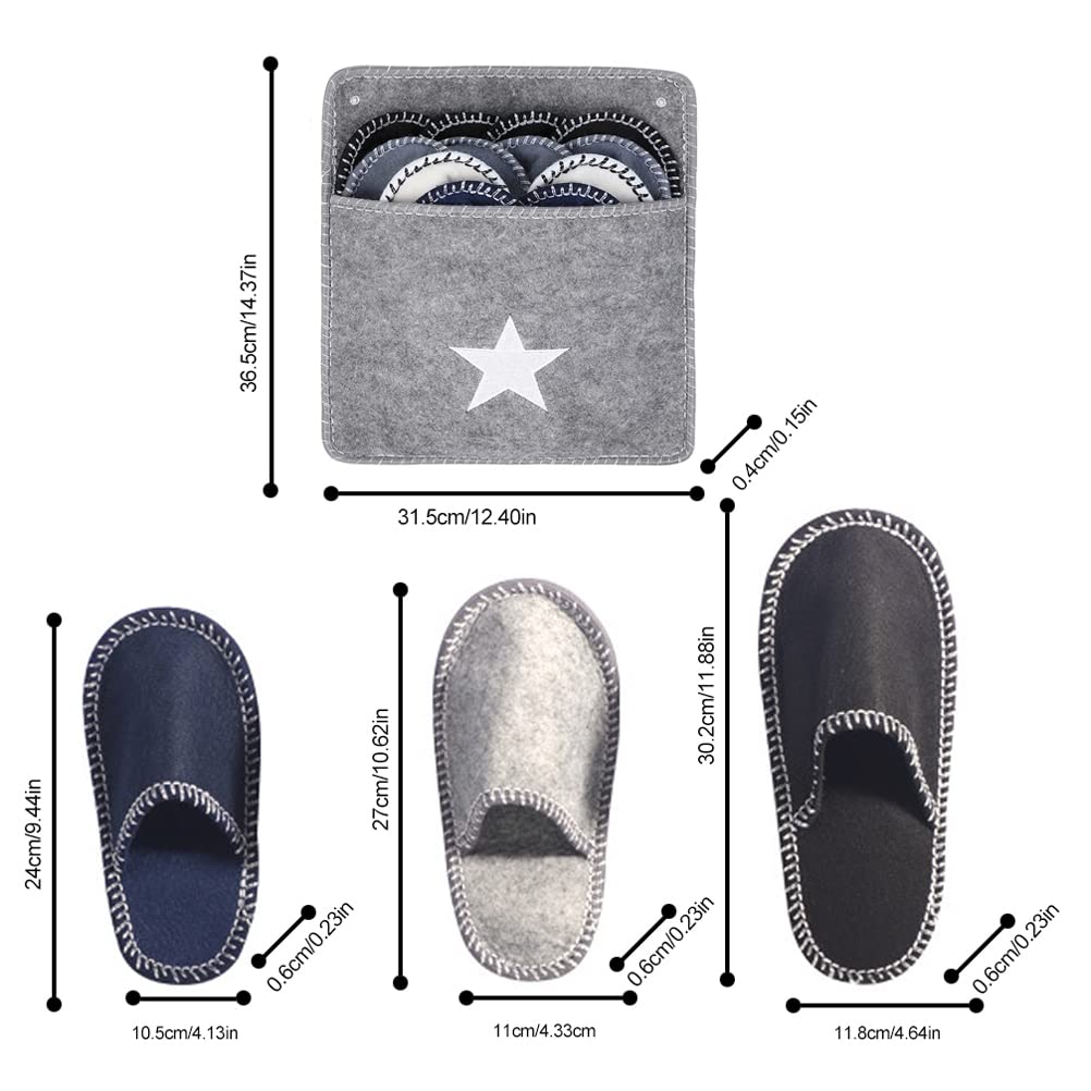 ariarly felt bag for slippers storage near entrance.