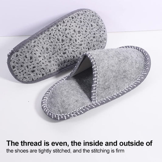 ariarly fleece felt guest slippers pack multi-size set with two pairs per size.