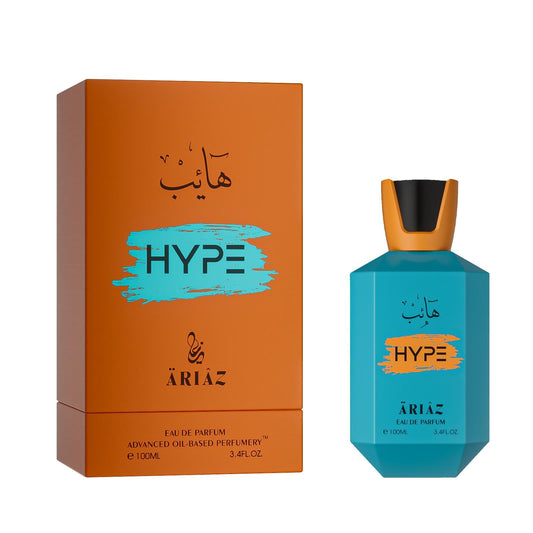 ARIAZ Hype bottle closeup for daytime wear