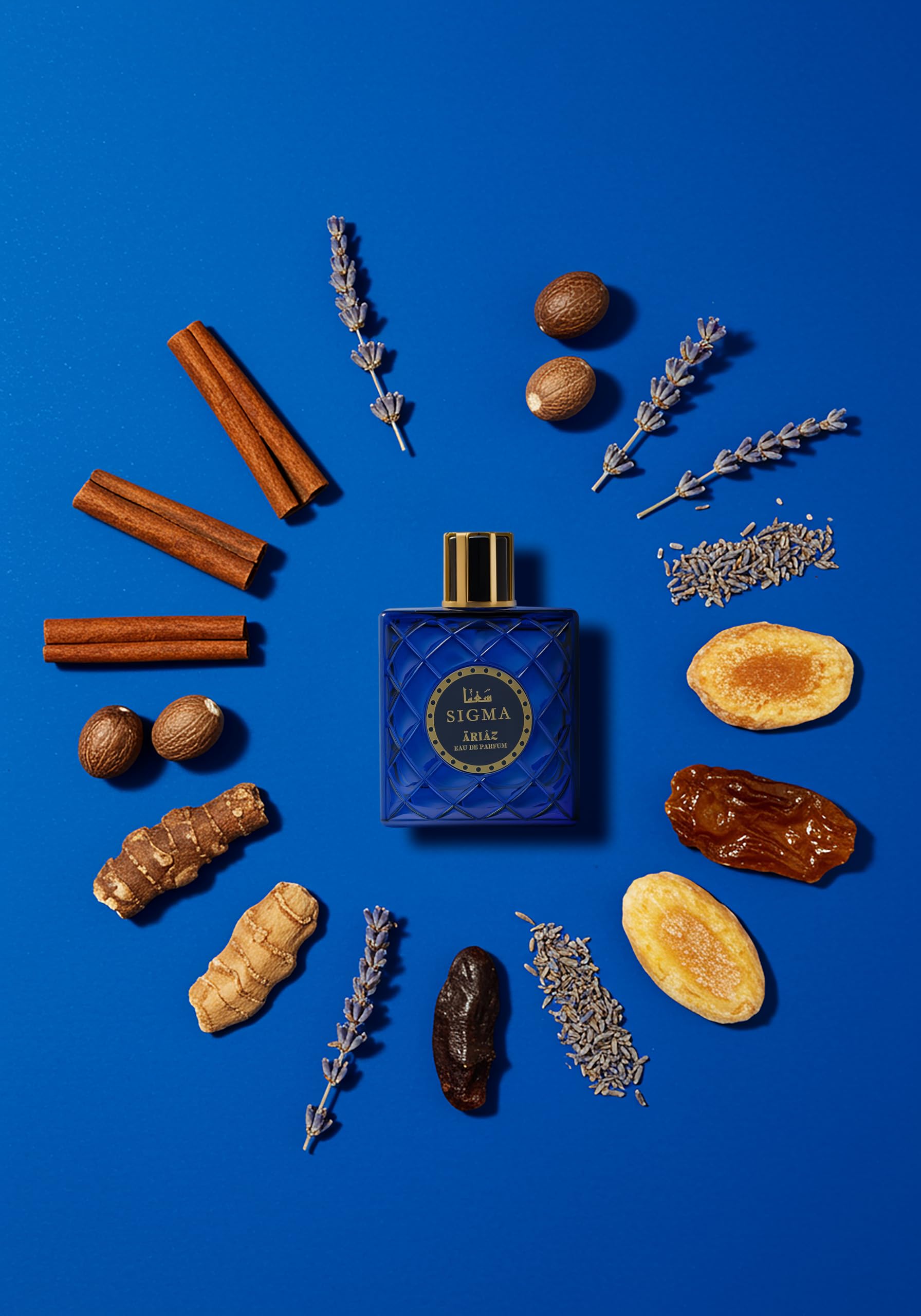 ARIAZ Sigma top notes of cinnamon and nutmeg ignite a fresh, spicy introduction.