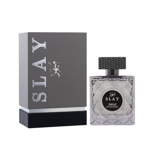ARIAZ Slay EDP bottle front view, ideal for elegant evenings