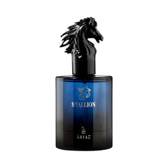 ARIAZ Stallion bottle top view highlights a fresh grapefruit opening