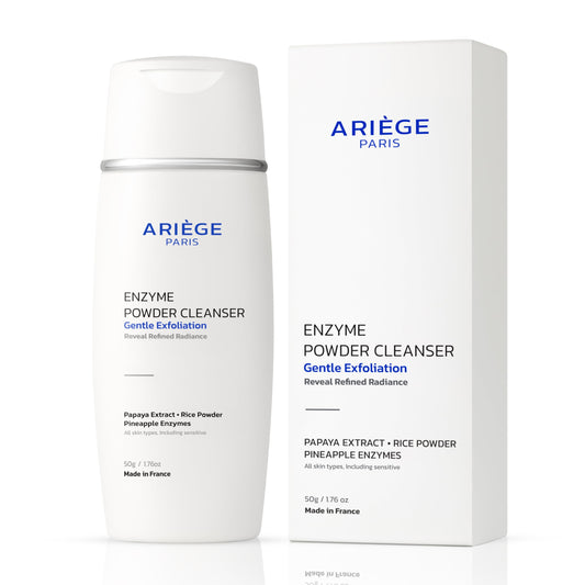 ARIÈGE PARIS Enzyme Powder Cleanser with papaya and pineapple enzymes for mild exfoliation.