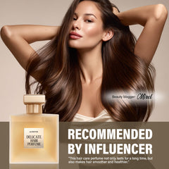 ARIOS Hair Perfume on model showcasing subtle fragrance.