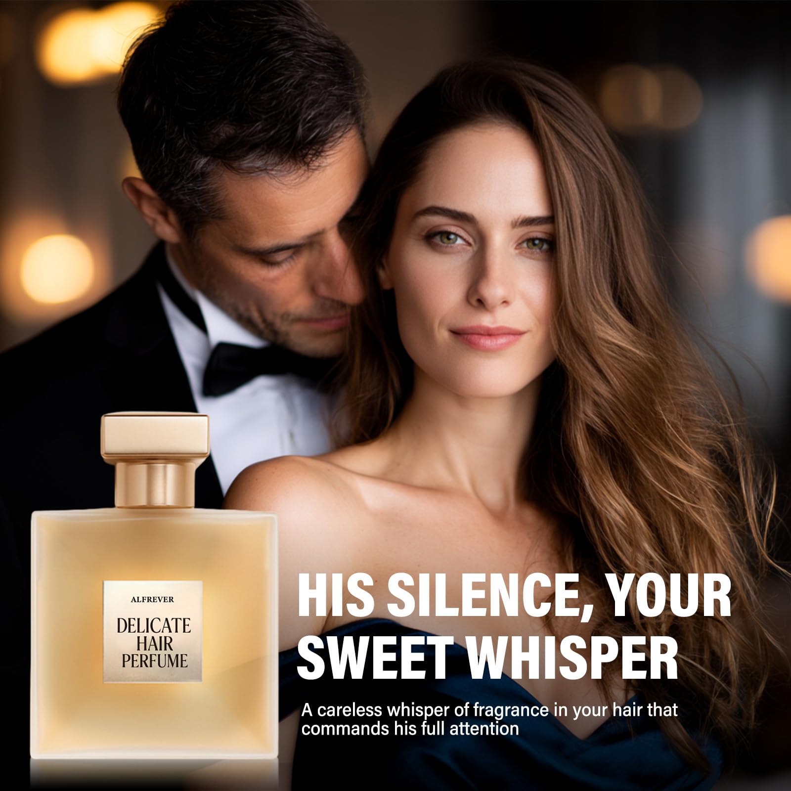 ARIOS Hair Perfume spray-action demonstrates easy 1-2 pump use.