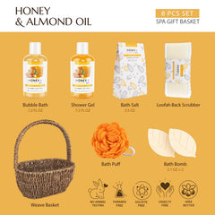 ArioseMonde Shower Gel honey almond, rich lather for pampering skin.