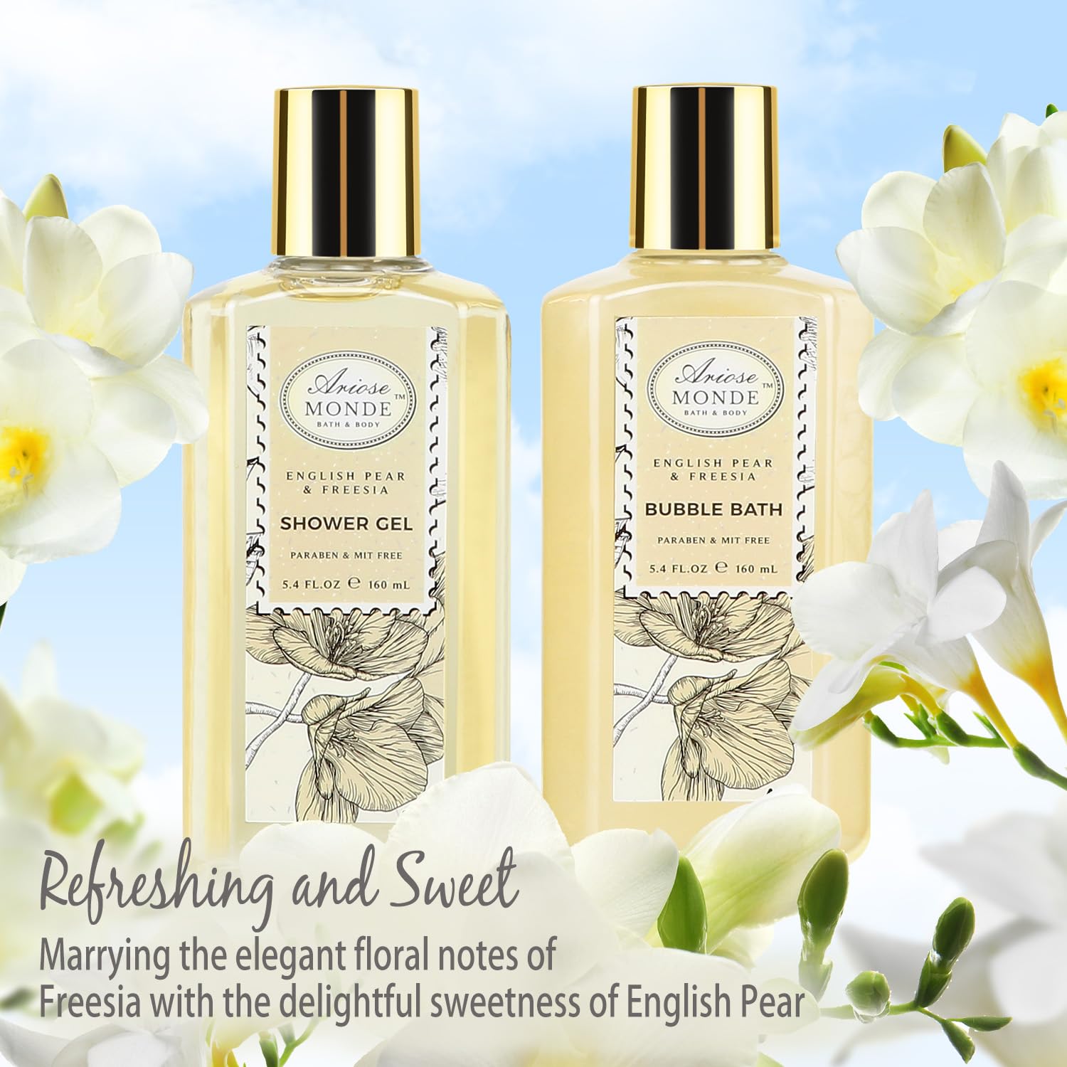 ArioseMonde body lotion showing creamy hydration