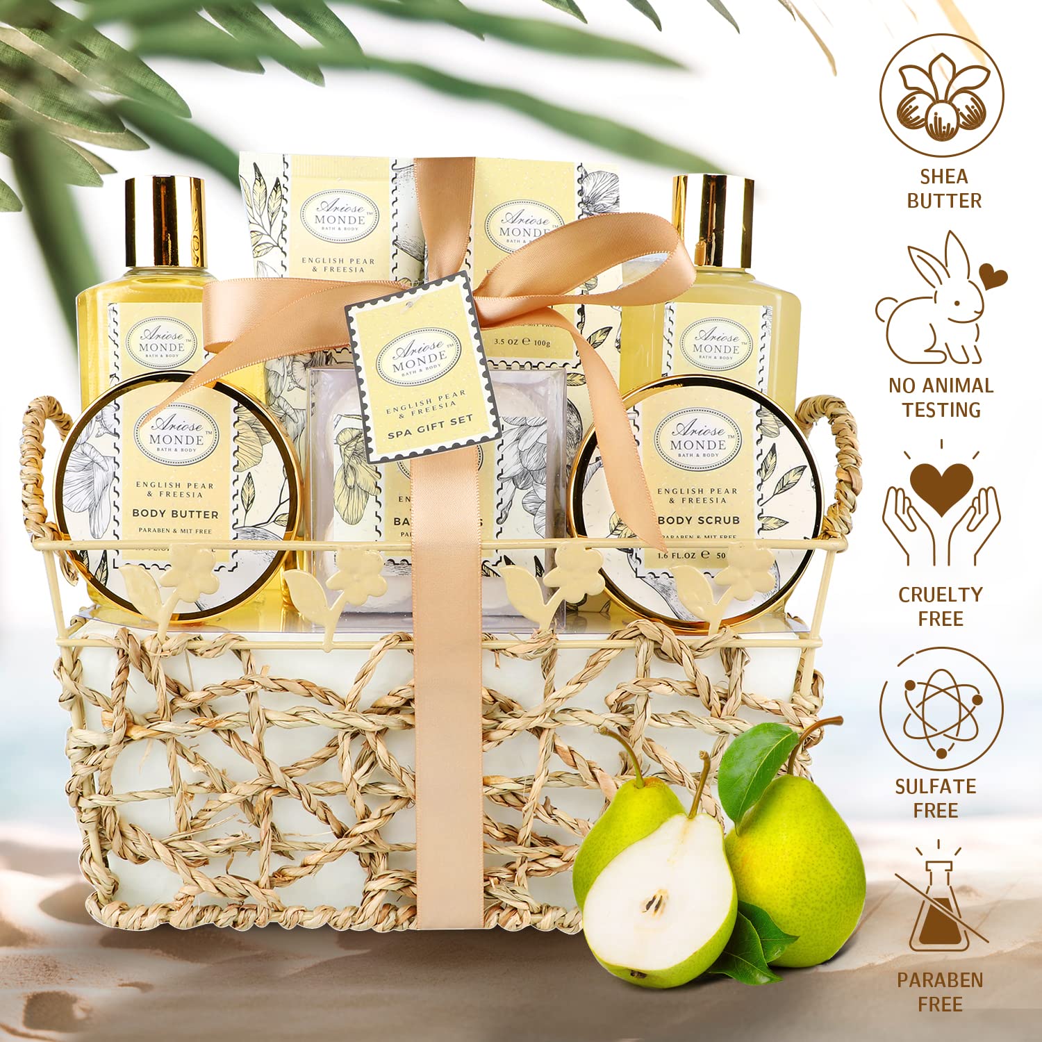 ArioseMonde body scrub jar for gentle exfoliation