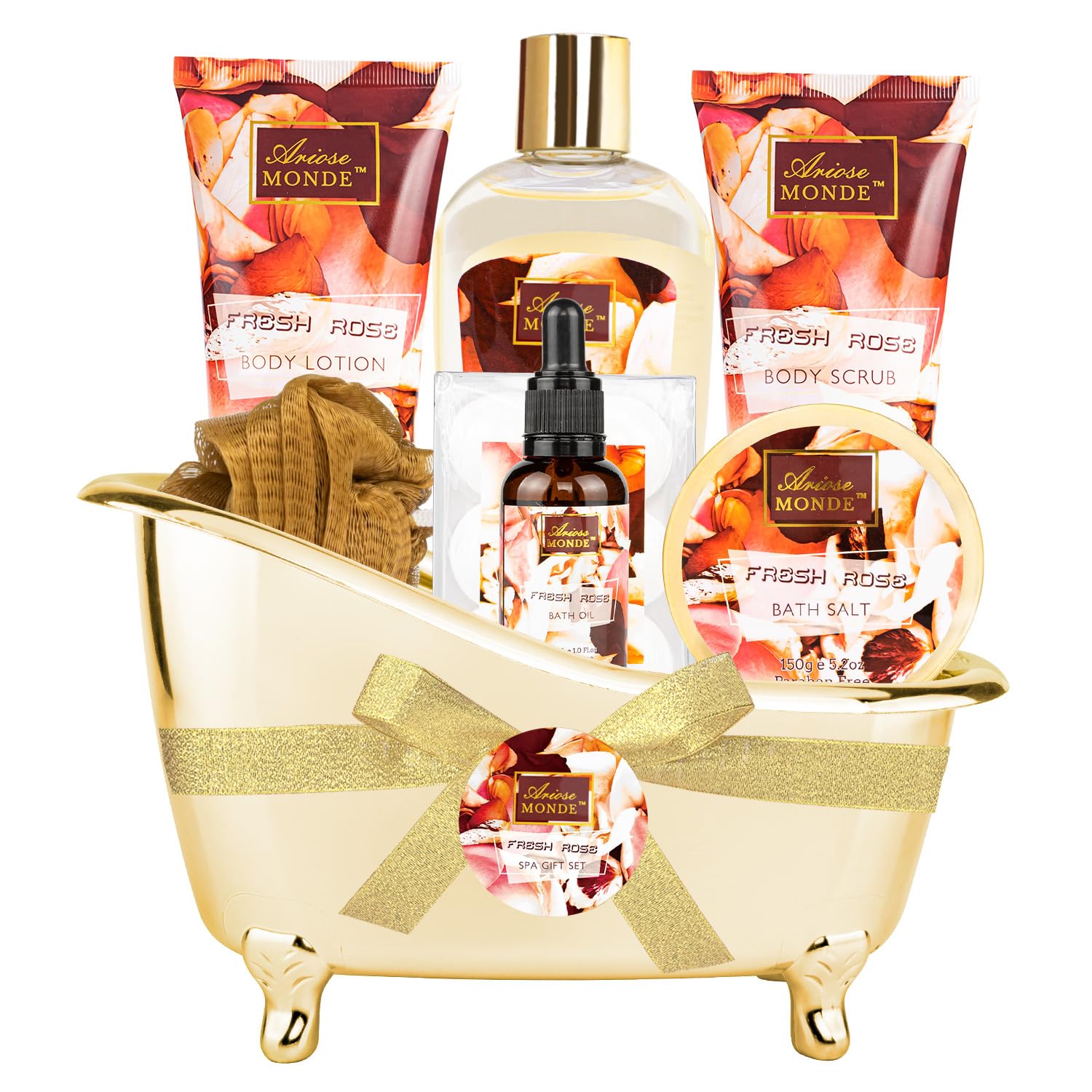 ArioseMonde Fresh Rose Spa Gift Set packaging is gift-ready and stylish.