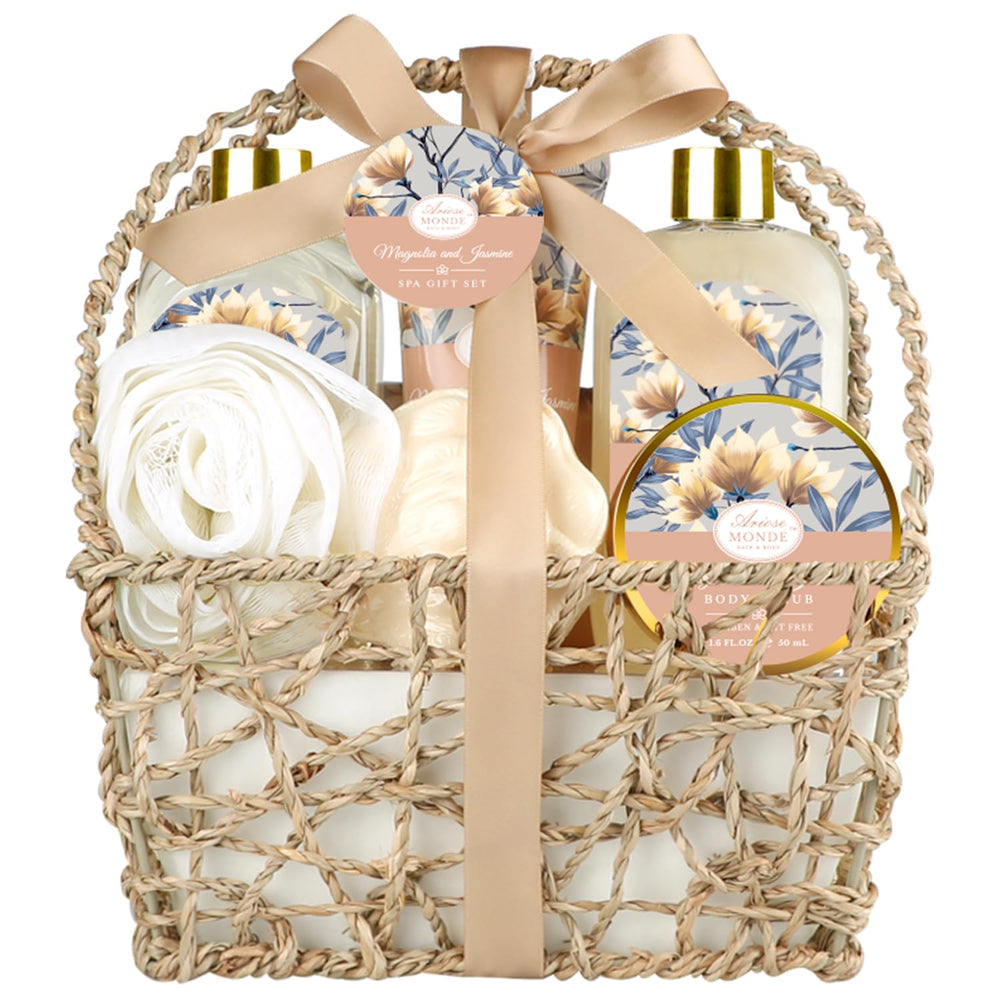 ArioseMonde home spa basket assembled for at home relaxation and self care