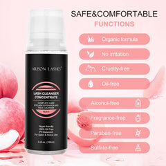 ARISON LASHES 60ml bottle close-up, ready for dilution into shampoo