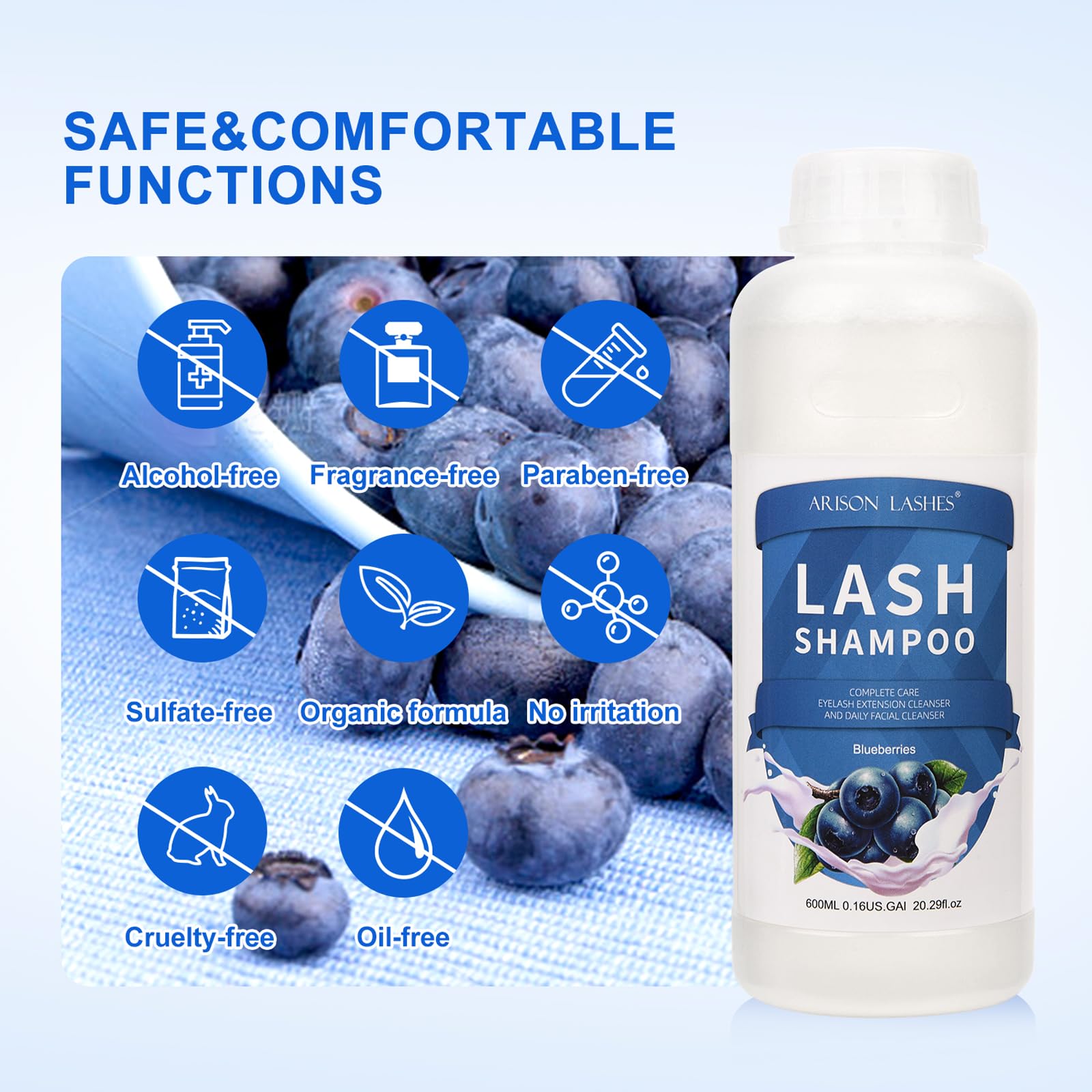 ARISON LASHES after-treatment lashes look longer and healthier.