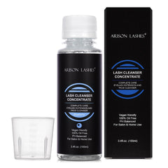 ARISON LASHES blueberry eyelash cleanser concentrate in 100ml bottle, daily-use care