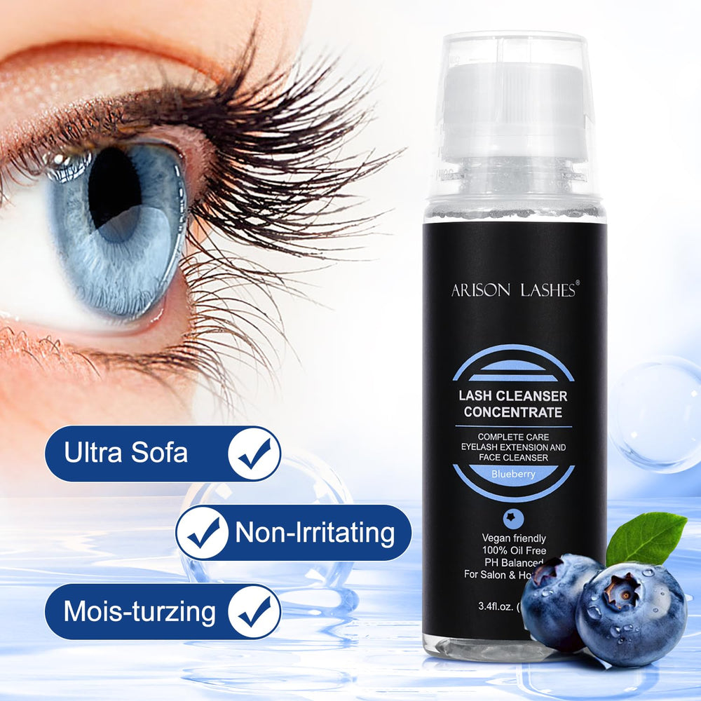 ARISON LASHES blueberry packaging front of product
