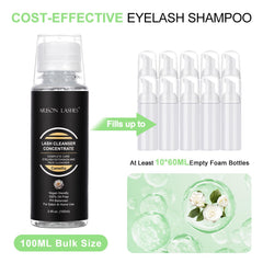 ARISON LASHES clean eye area after wash for comfortable lashes.