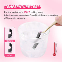 ARISON LASHES close-up of long stem and bonded base for stronger retention