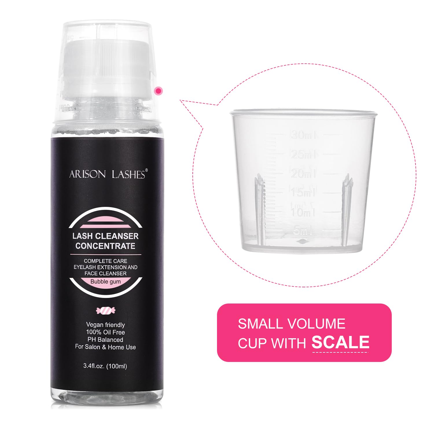 ARISON LASHES DIY home care routine for lash extension cleaning.