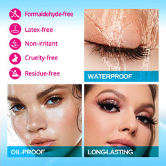 ARISON LASHES glue dries clear for a natural-looking lash result.