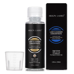 ARISON LASHES eyelash cleanser bottle front view for gentle lash extension cleaning.