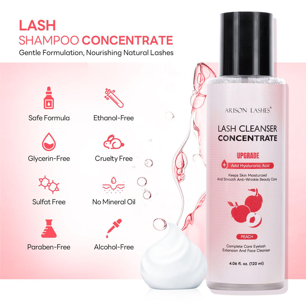 ARISON LASHES applicator brush enabling smooth cleansing of lashes