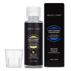 ARISON LASHES eyelash cleanser concentrate bottle for at-home daily lash care.