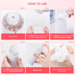 ARISON LASHES cleanser concentrate used in daily lash care routine
