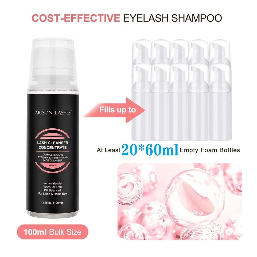 ARISON LASHES ingredients list, oil-free and gentle formulation
