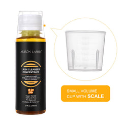 ARISON LASHES turmeric shampoo concentrate forming silky lather for lash care