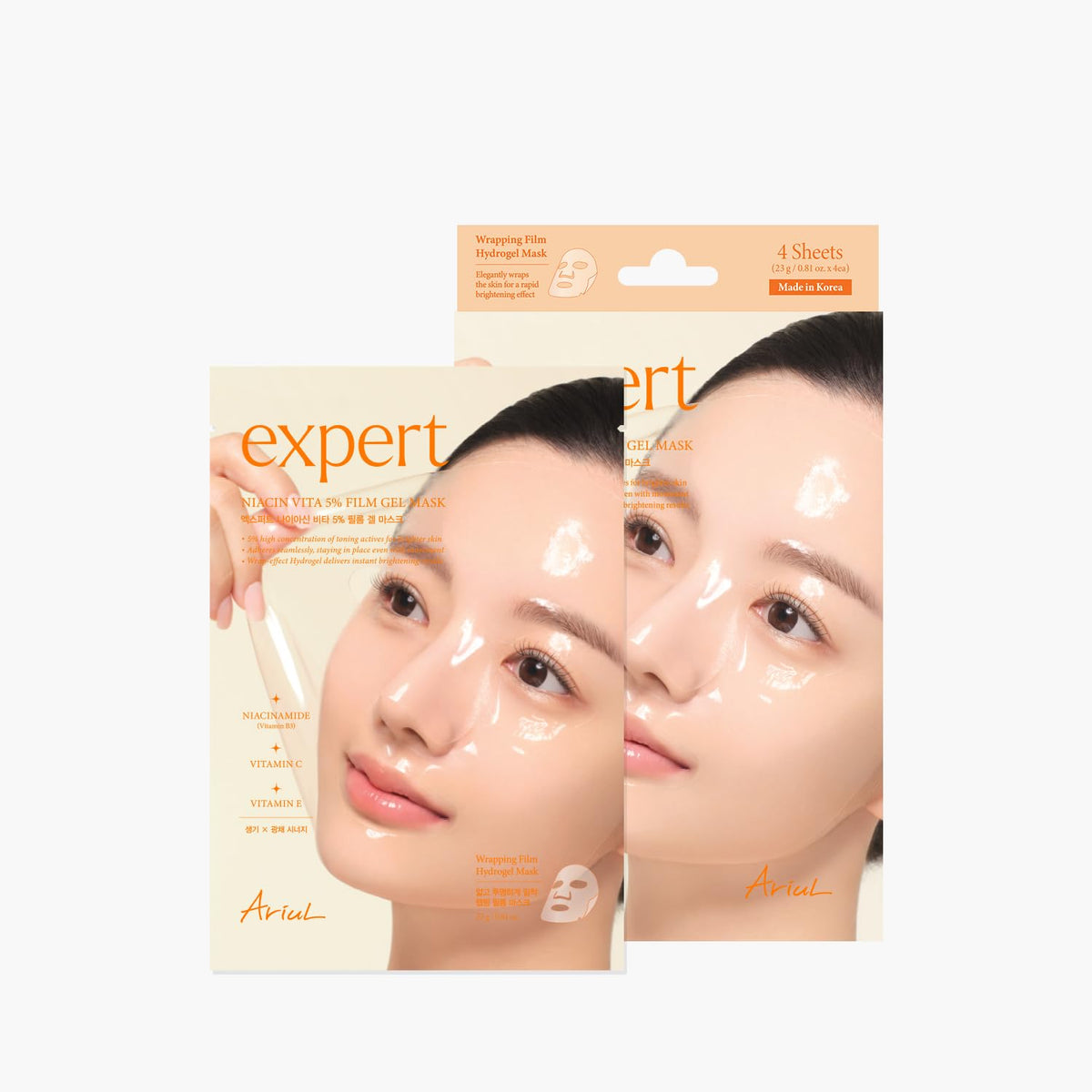 Ariul Niacin Vita 5% mask packaging highlighting brightening potential