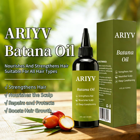 Close-up of Ariyv Batana Oil dropper for daily scalp massage.