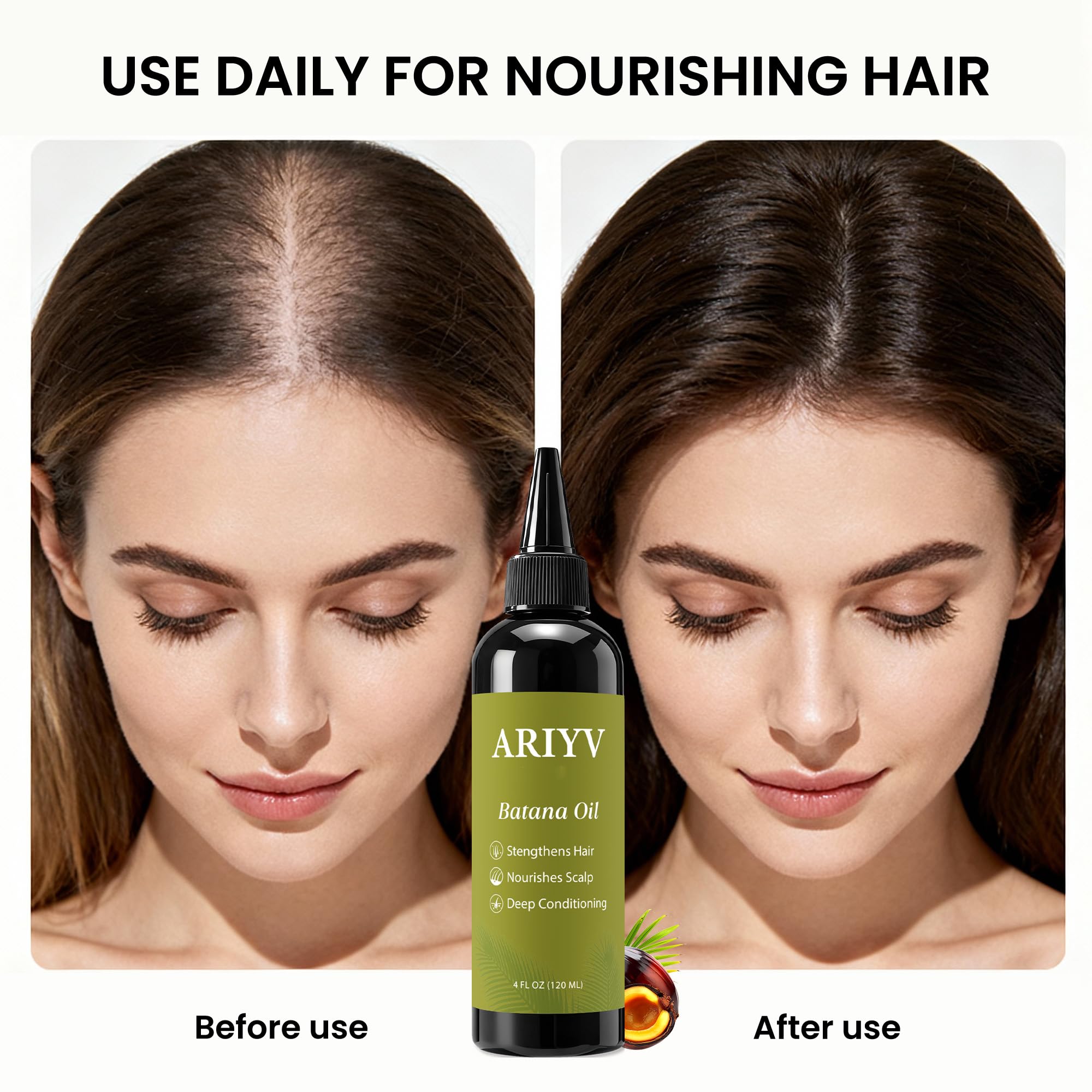 Ariyv Batana Oil during scalp massage application.