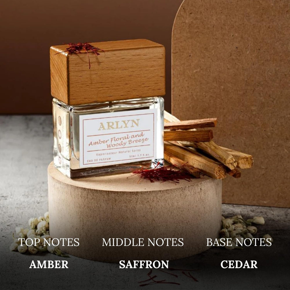 ARLYN saffron-jasmine note emphasis evokes a sparkling opening.