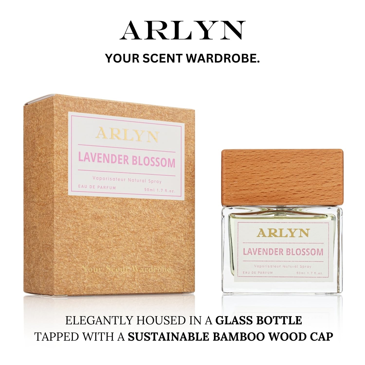 ARLYN vegan cruelty-free label reflects ethical fragrance choices.