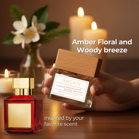 ARLYN Woody Breeze bottle top highlights amber notes with a sleek design.
