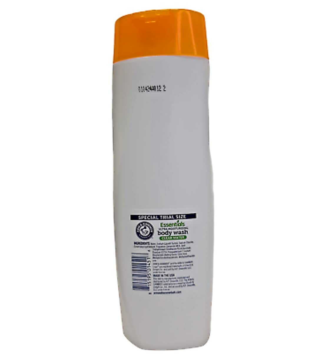 Arm & Hammer Clear Water packaging with USA-made badge visible.