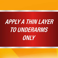 Arm & Hammer Ultra Max Cool Blast stick on forearm demonstrating discreet wear.